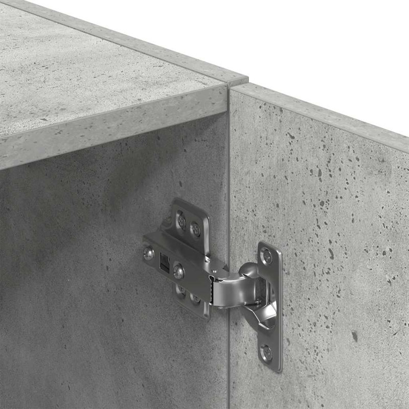 Kitchen Cabinet 38X41.5X131.5 Cm Engineered Wood, Concrete Grey