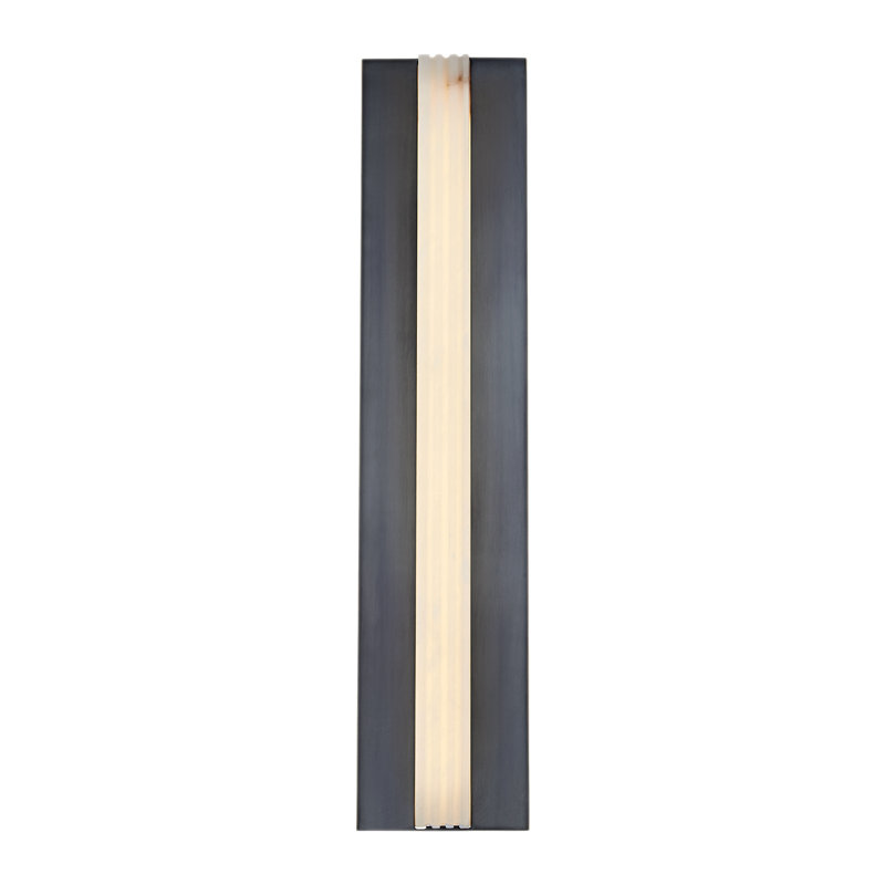 Kismet 23" Urban Bronze and Alabaster LED Vanity Light