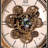 68.9"European-style vintage brown floor-standing shell-shaped clock watch