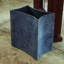 Folded Leather Wastebasket-64404298