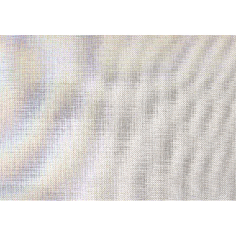 Structure de lit tapissier pour grand lit avec tête de lit en lin beige rembourrée de mousse confortable