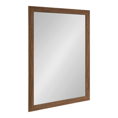 Travon Textured Farmhouse Rectangle Bathroom Mirror