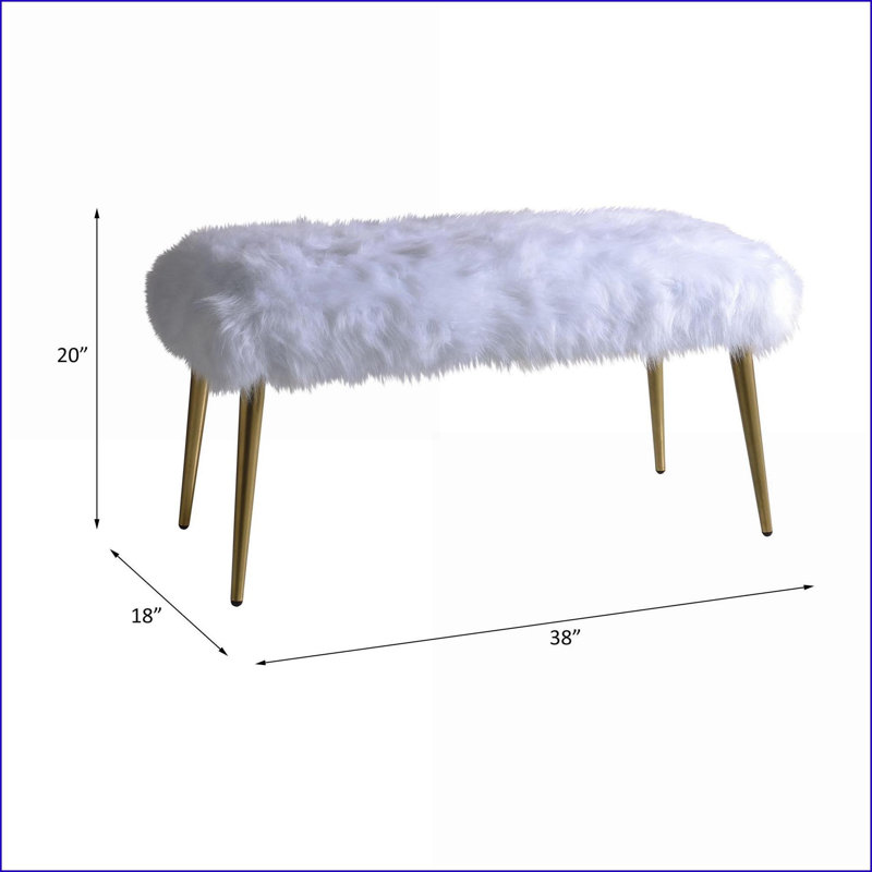 Banc avec pieds droits