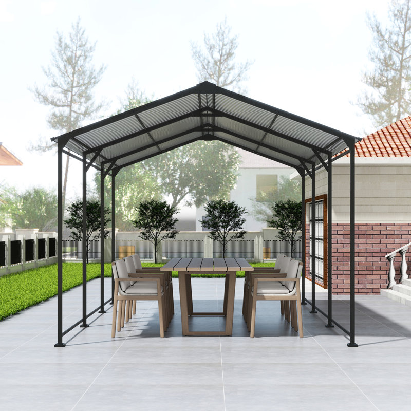 Abri de garage extérieur robuste en métal galvanisé 1015 pi - Abri de garage avec protection contre les intempéries