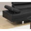 Canapé modulaire en similicuir noir