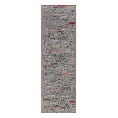 Handmade Kilim Wool Animal Print Area Rug