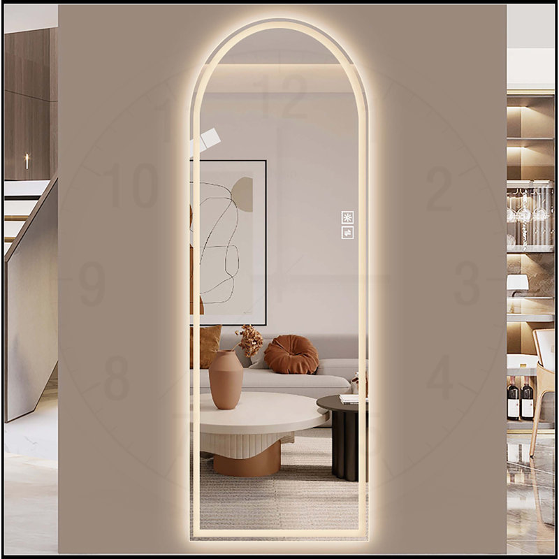 65" x 21" Arch Design LED Full Length Mirror
