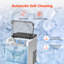 Machine à glaçons portative de comptoir autonettoyante 50Lbs / 24H avec 3 tailles de glaçons