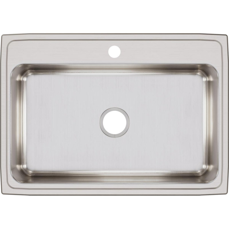 Lustertone 31" L x 22" W Drop-In Kitchen Sink, 1 hole
