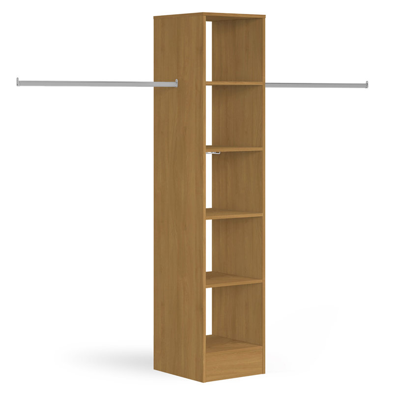 280 cm W Shelving Unit, Oak