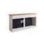 Meuble télé 70 po pour téléviseur de 70 po ou moins avec foyer électrique intelligent 60 po, blanc-861308708