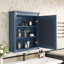 Armoire de rangement de salle de bain 24 po x 27 po avec miroir, fixation murale, tablettes réglables, économiseur d'espace, articles de salle de bain modernes et économiseur, salle de bain-118732245