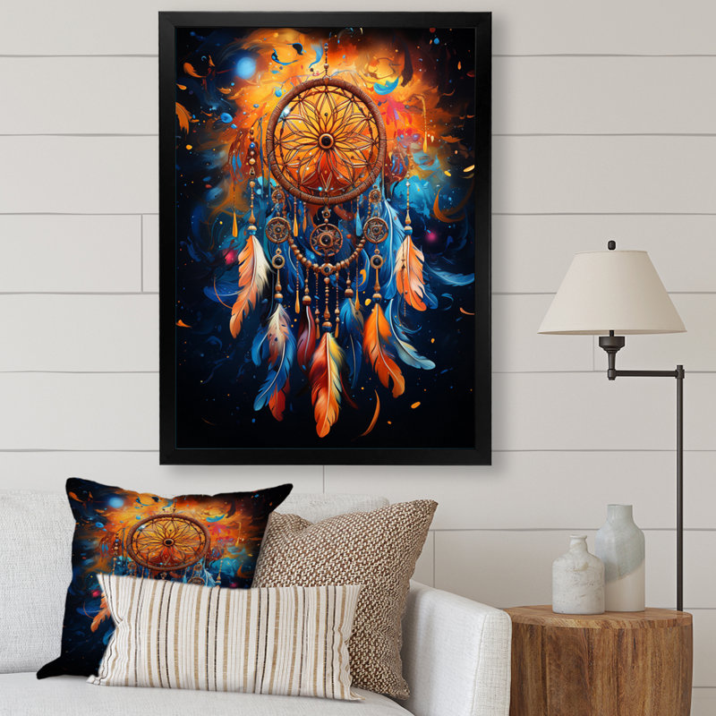Pottstown Dreamcatcher Infinite Dreams II sur impression sur toile, Cadre photo noir, H 20 po x l 12 po x P 1 po