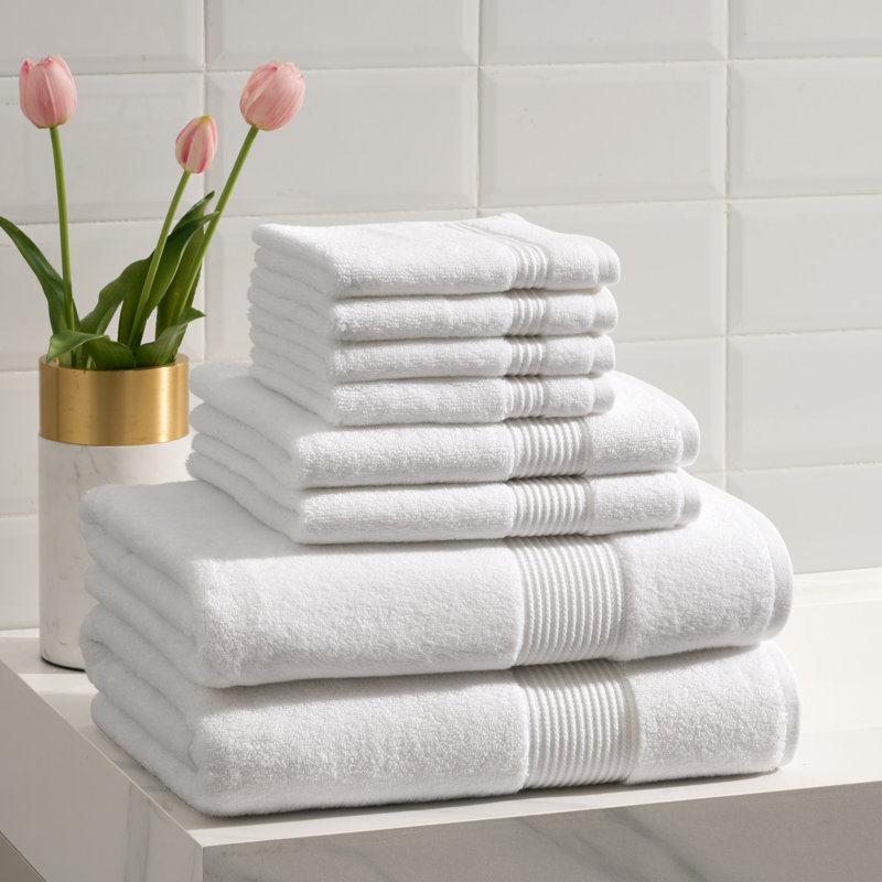 Ensemble de serviettes de bain 8 pièces Ted Baker, Blanc