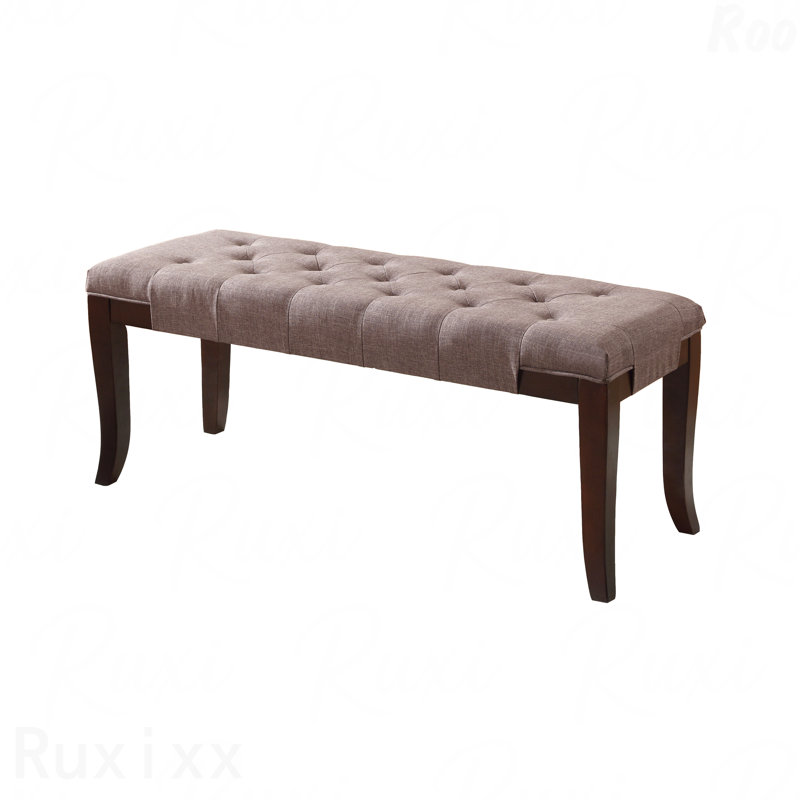Banc - Siège à coussin capitonné, Brun