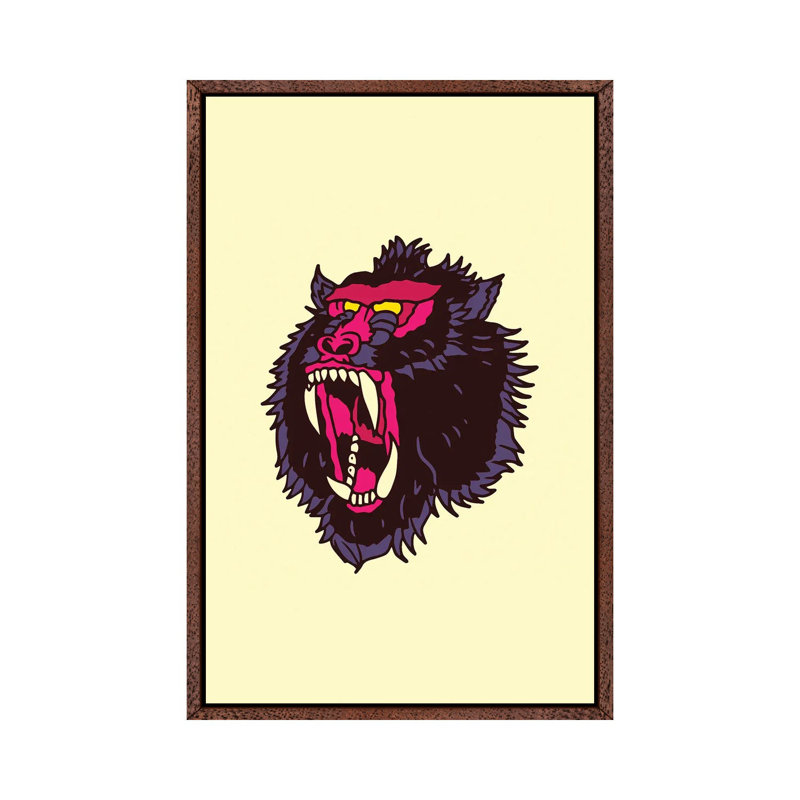 Mandrill by Nick Cocozza - Gallery-Wrapped Canvas Giclée on Canvas, 66.04 cm H x 45.72 cm W, Classic Wood Floater Framed