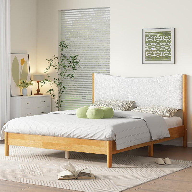 Queen Size Bed (Beech White)