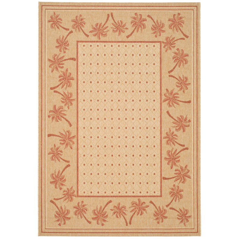 Lueck Performance Oriental Indoor/Outdoor Area Rug, Rectangle 5'3" x 7'7"