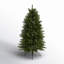 Slender Green Realistic Artificial Fir Christmas Tree-1613134200