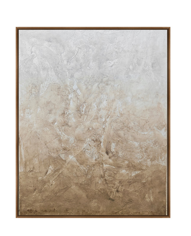 Velora Single Picture Frame Painting on Wood, Walnut, 150 cm H x 150 cm W