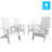 Indoor/Outdoor Modern Dual Slat Back Adirondack Style Chairs-88681458