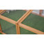 Harriett Rabbit Hutch Cage Wooden Outdoor Run with Openable Roof Natural