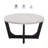 Chrissy Genuine Marble Top Coffee Table