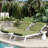 2-Piece Outdoor Chaise Lounge Chair Cushion, 80"X26"X4"-2621446