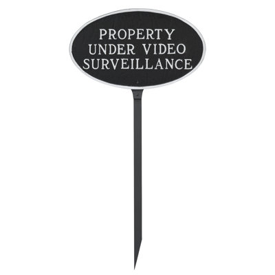 Property Under Video Surveillance Statement Garden Sign