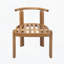 Chaise de salle à manger en bois sans accoudoirs, ensemble de 2