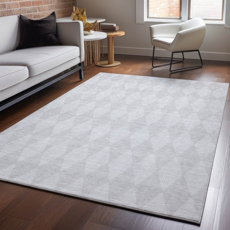Premium Machine Washable Cerrito AMF578 Pewter Rug