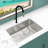 KBFmore Double Bowl Tight Radius Stainless Steel Kitchen Sink Only-89710347-89710346