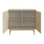Two-Door Oiled Oak Chest of Drawers