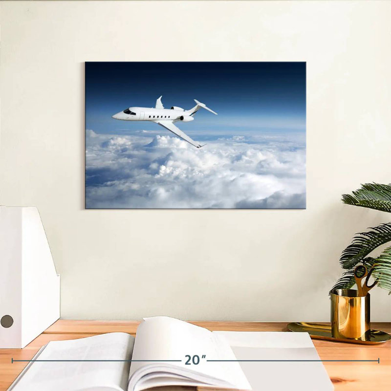 Mehar High Altitude Business Plane, 8" H x 12" W