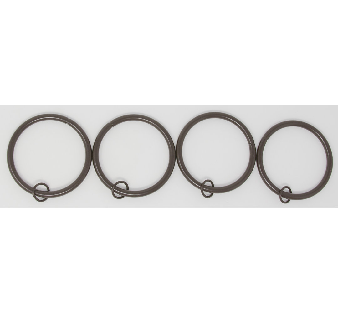 Mcclure Steel Curtain Rings (Set of 16) 17 Stories 