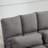 Suede Adjustable Backrest Floor Lazy Boy Sofa-118726011