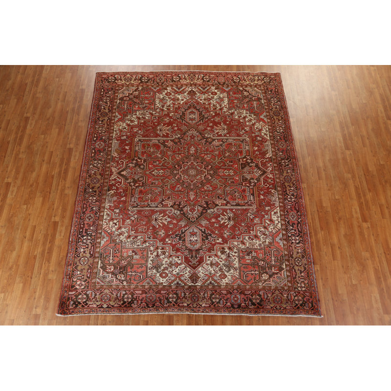 Tapis géométrique en laine 9 x 11