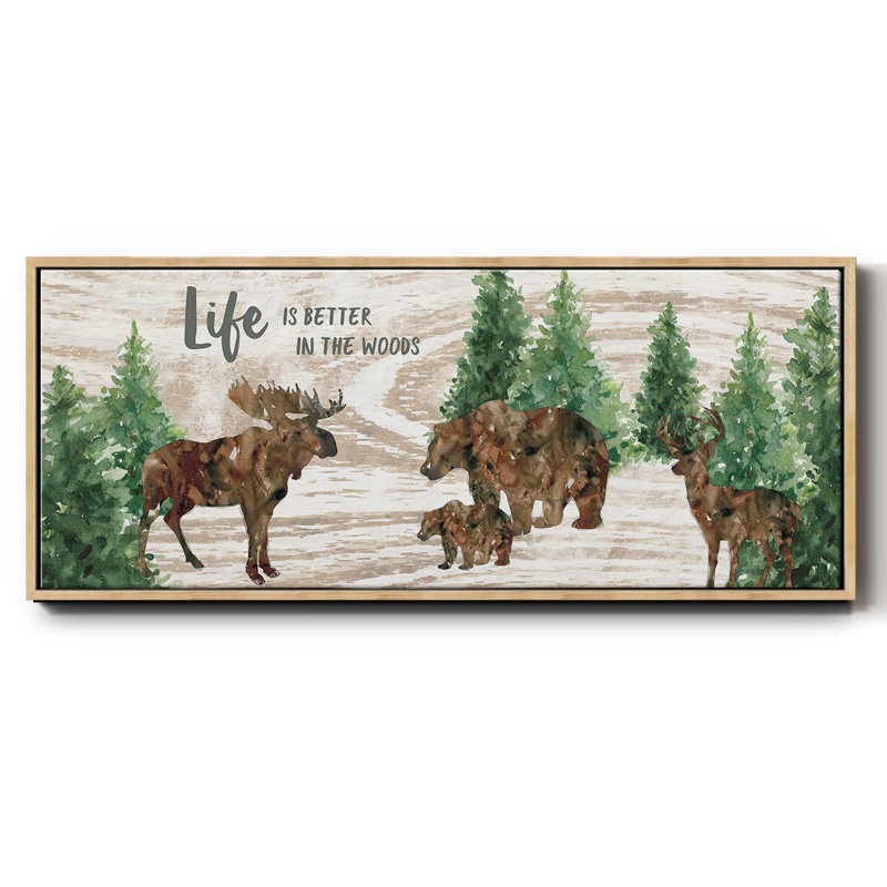 Better in the Woods - Toile avec cadre
