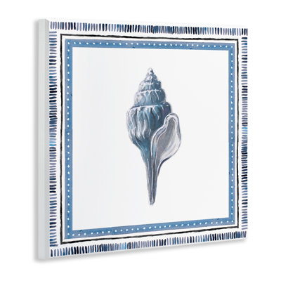 Plaque murale coquille de conque bleu doux, design par Lanie Loreth