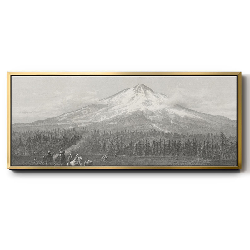 Mount Shasta- Framed Canvas, 20" H x 50" W