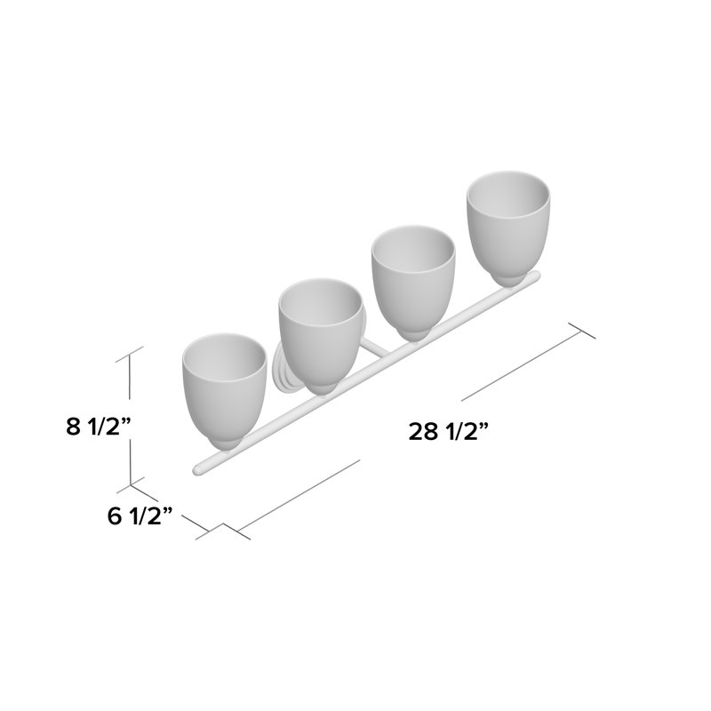 Hayden 4 - Light Vanity Light, Satin Nickel