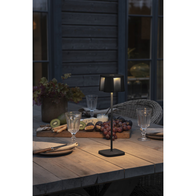 Nice Cordless Table Lamp - USB Rechargeable, Dimmable LED, 3 Modes, Sleek Design, Black