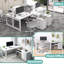 Bureau d'ordinateur en L