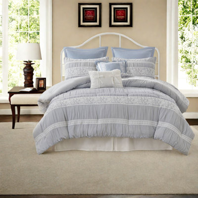 Ensemble de literie pour grand lit en jacquard de polyester Shabby Chic pour la maison