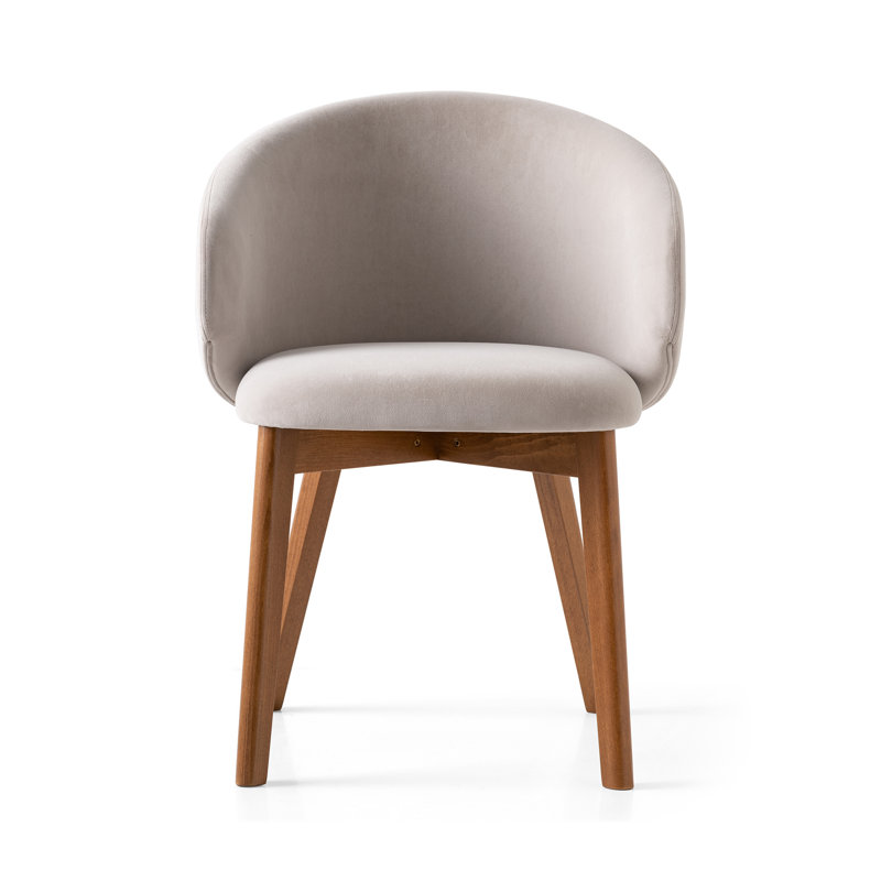 Fauteuil Tuka, Sable, Noyer