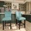 Tabouret de bar moderne en similicuir noir LUMera-438377056-530384752