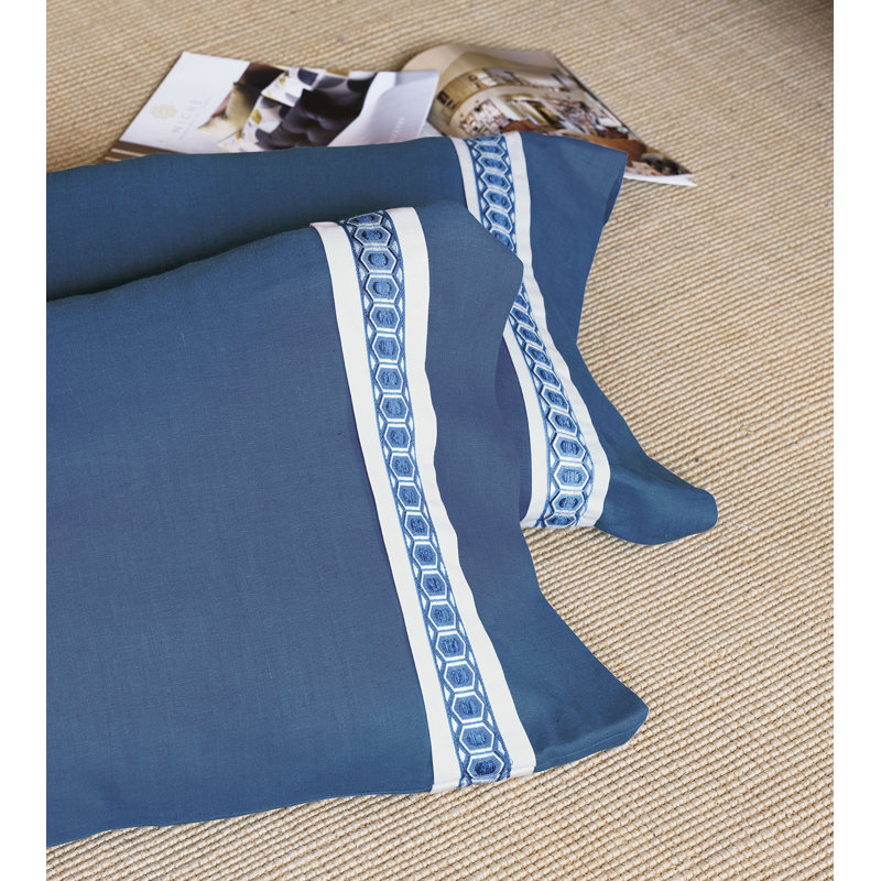 Indigo Linen Sham