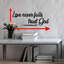 Signe d'art mural en métal, décor de l'écriture chrétienne, citation inspirante de la Bible, cadeau de bureau personnel - Love Never Fails Trust God
