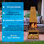 Gebkea Square Steel Wood Burning Smokeless Chimnea-1778654975