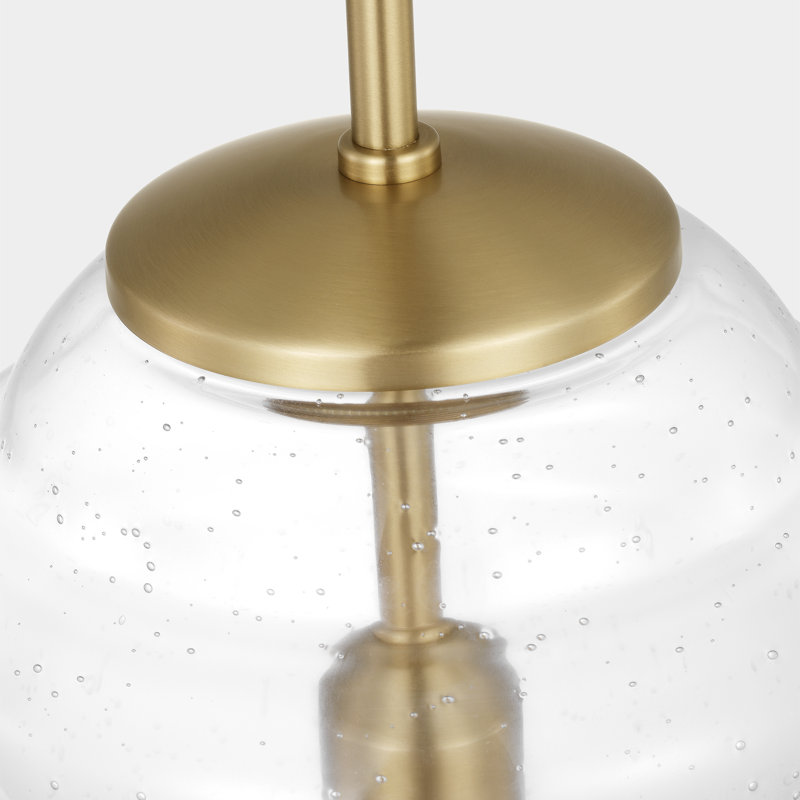 Melrose Levine 1 - Light Single Bell Pendant, Satin Brass